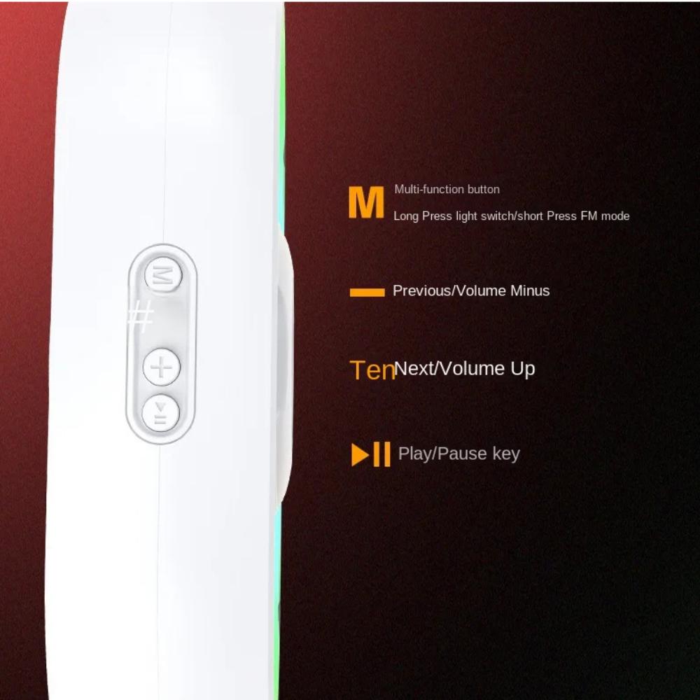 With RGB Lighting Wireless Sound Box Magnetic Portable Subwoofer  Travel Outdoor