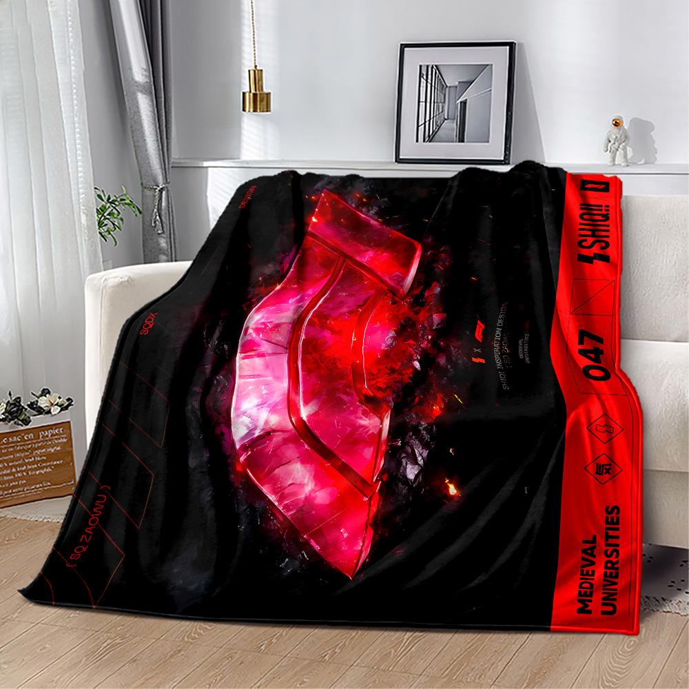 F1 Driver Number Chart Blanket Durable Comfort Great for Bedding Office Office Chair for All Seasons Warmthful Decor