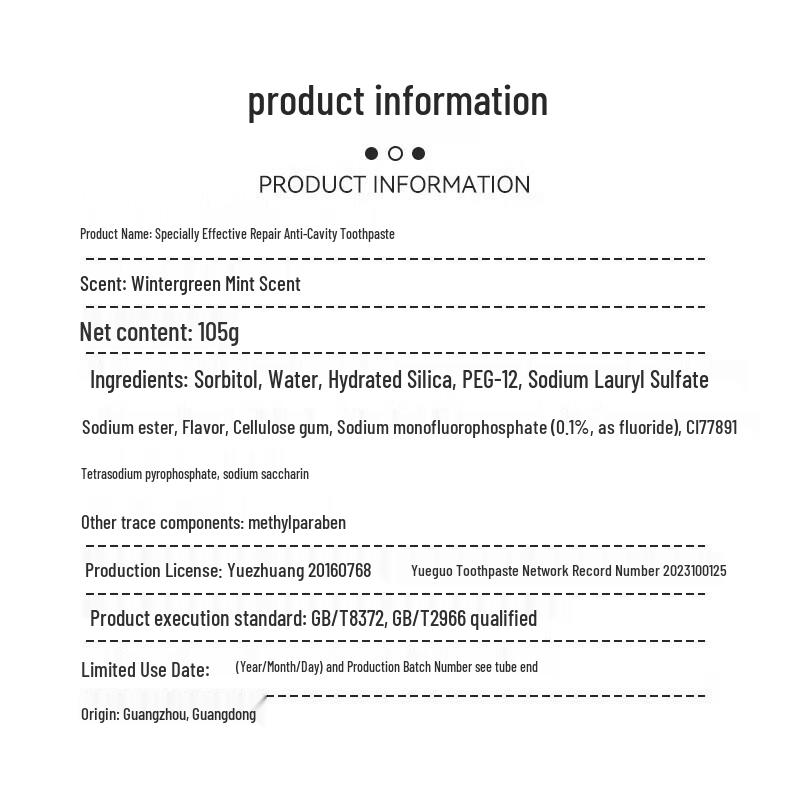 Dr. Tooth Repair Anti-Cavity Toothpaste