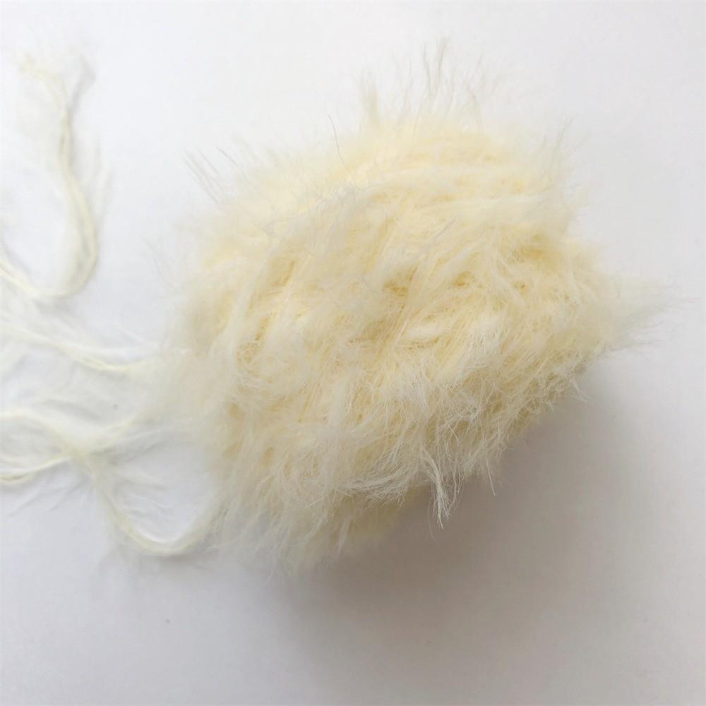 Hand-mixed Mink Fleece Yarn Long Hair Imitation Mink Yarn Soft Fine Wool Yarn For Hand Crochet