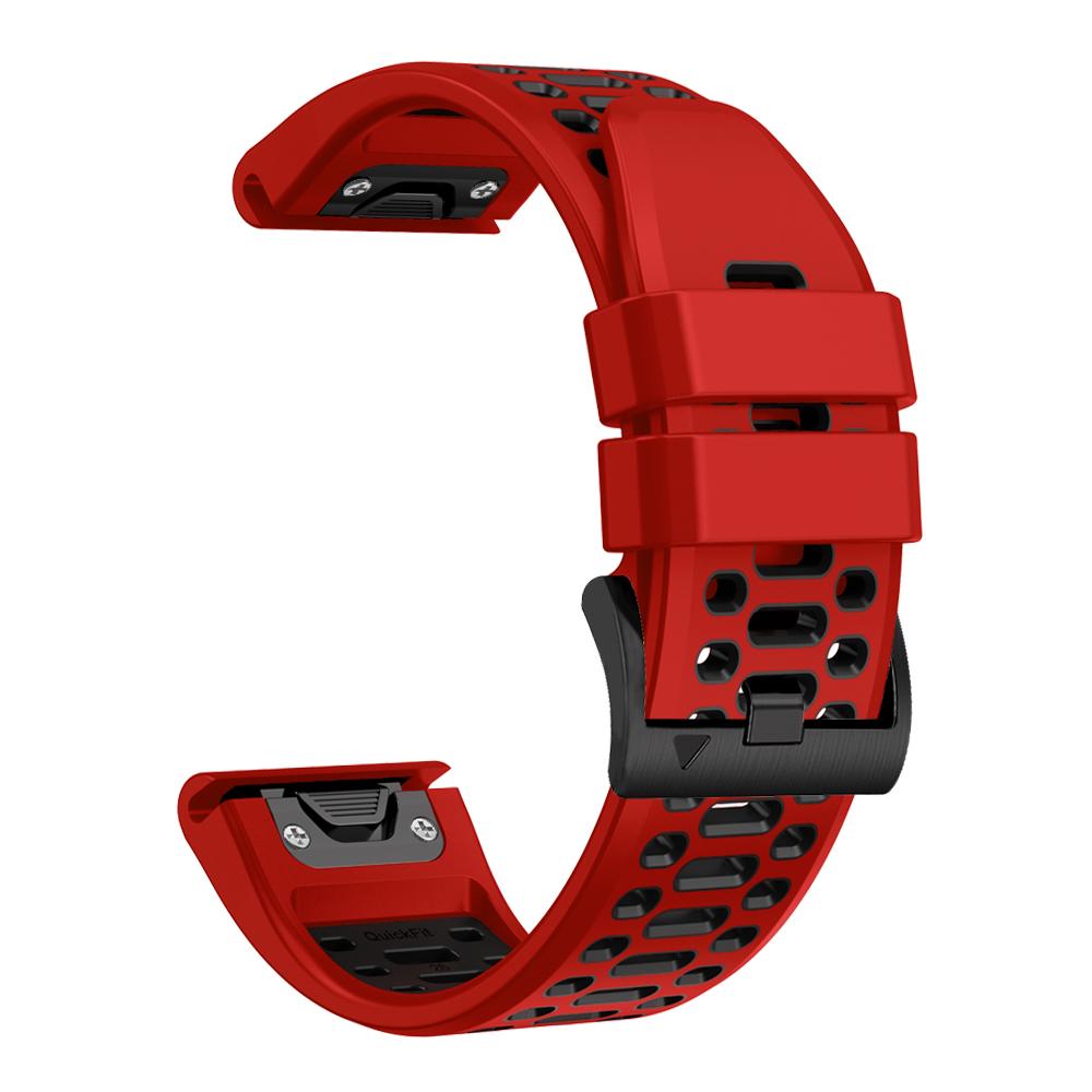 QuickFit 26 22mm Two Tone Silicone WristStrap For Garmin Fenix 7X 7 Pro 5 5X 6 6X/Epix Pro Gen 2 51mm 47mm Watchband Accessories