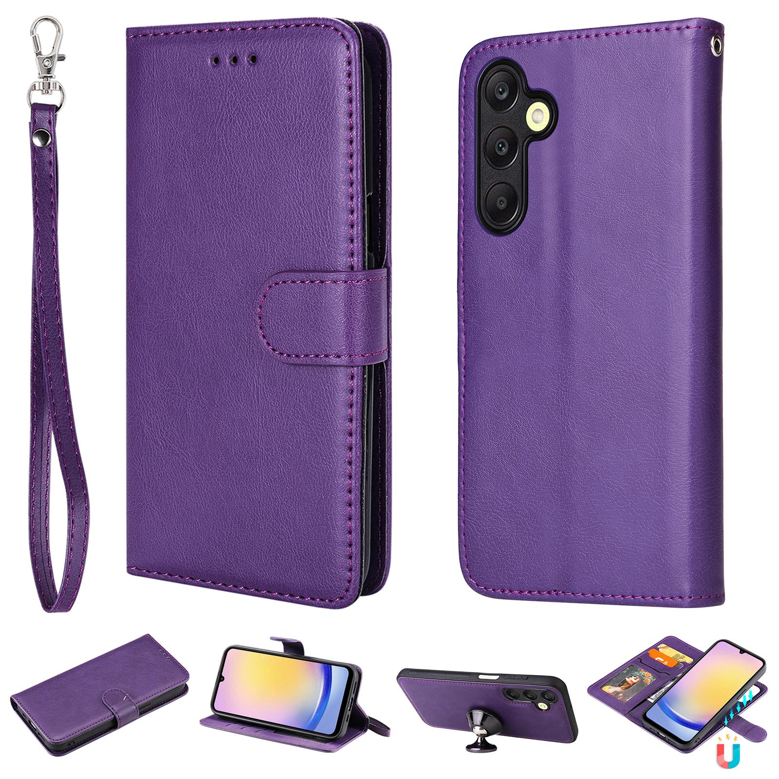 

Для Samsung Galaxy A25 5G (Глобальный) (161,0 х 76,5 х 8,3 мм) Чехол 2 в 1 Съемный Магнитный Кожаный Кошелек Мобильная Накладка с Ремешком A