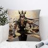 Zhongli Genshin Impact Pillow Case Sofa Decorative Home Double-Sided Printing Short Plush Cushion Cover Throw Pillow Cover