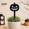 Spooky Plant Bed Decorations 5Pcs Halloween Planter Stakes, Acrylic Garden Sign for Outdoor Yard Lawn Backyard, Decorative Markers Ghost House