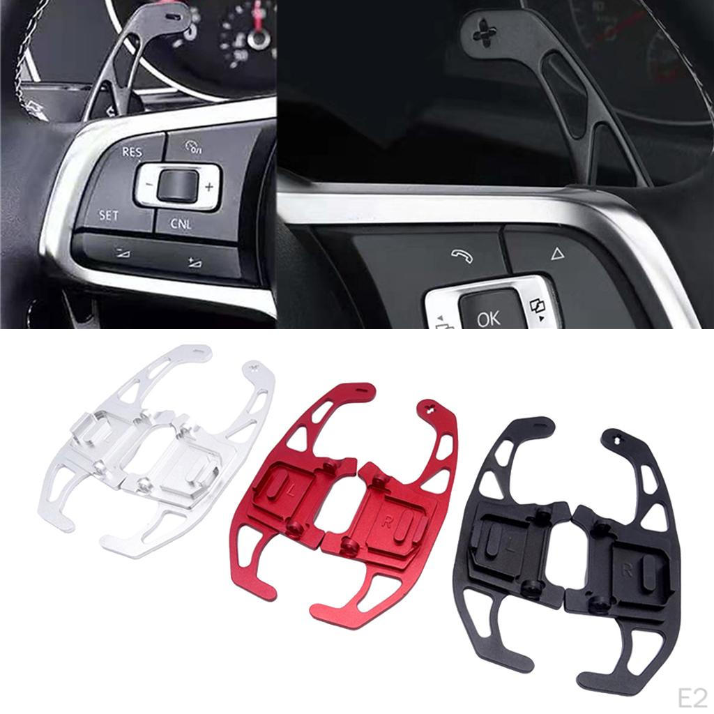 1 Pair Aluminum Alloy Steering Wheel Paddle er Extension for Car Interior Decoration