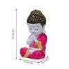 Polyresin Buddha Idol Decorative Showpiece Little Baby Monk Buddha, Pink