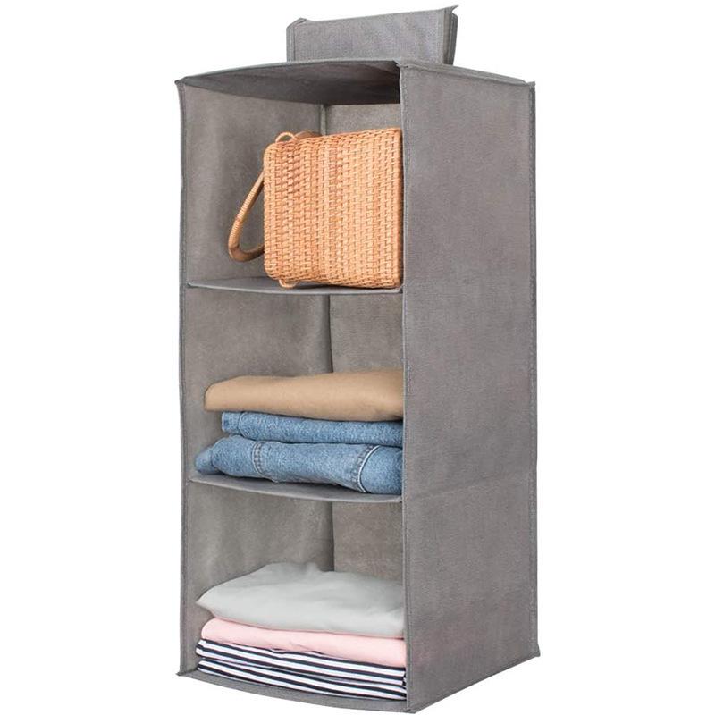 Multifunctional Hanging Wardrobe Organizer: Washable Cotton Linen & Non-Woven Fabric Drawer for Clothes Storage