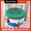 Cute Cartoon Cotton Rope Storage Basket Round with Cover Snack Organizer Box Decorative Dachshund Pattern Hand Gift Box Bedroom