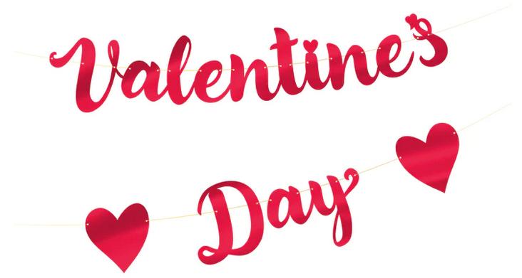 Valentines Day Banner Red Valentines Day 140Cm