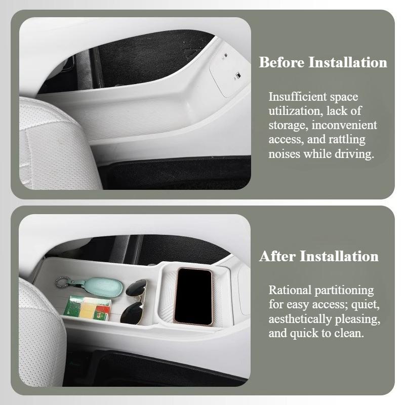 For Geely EX2 Proton eMAS 5 Silicone Center Console Lower Storage Box