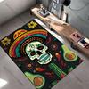 Mexican celebration vibrant artistic design carpet Yoga living room room decor children's crawling mat doormat area rug