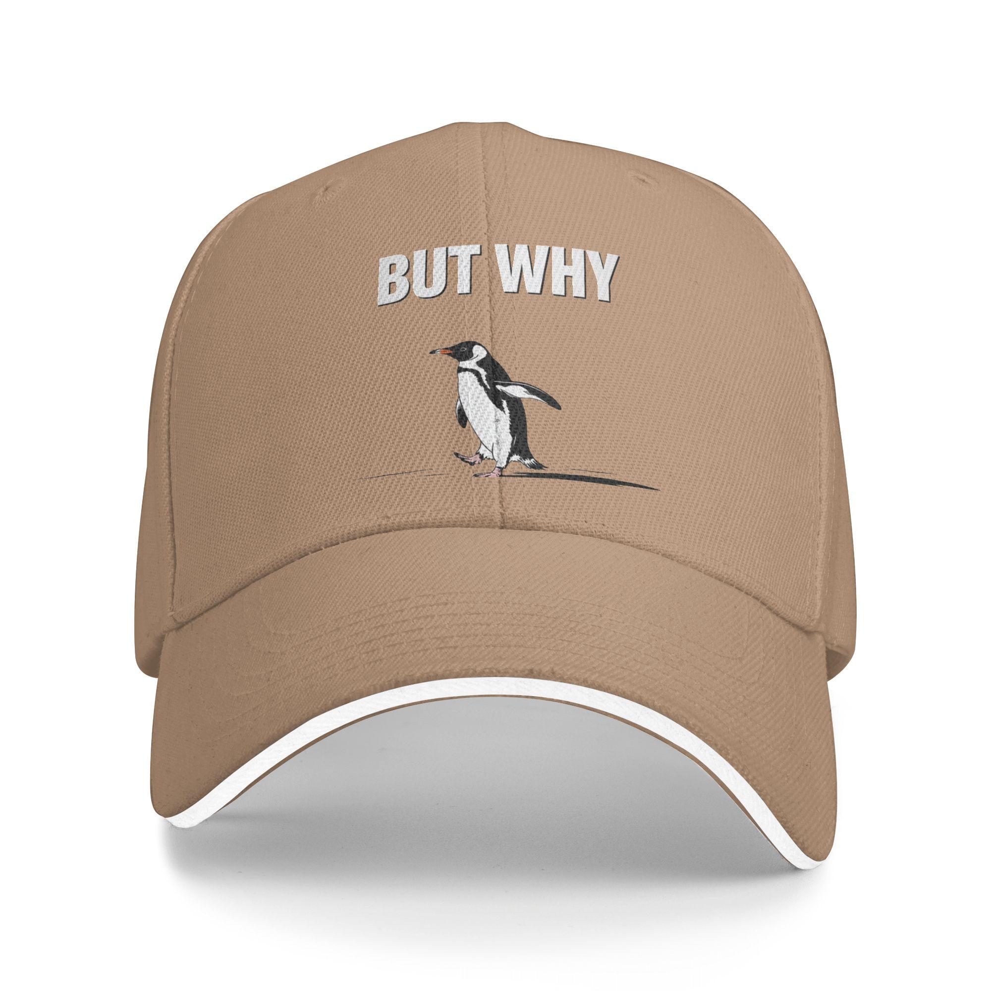 

Vintage Nihilist Penguin But Why Baseball Cap Men Women Print Hip Hop Hats Summer Tennis Skate Dropshipping Baseball Caps One Size хаки