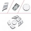 Silver Car CIC IDrive Multimedia Control Button Cover For BMW 1 2 3 4 5 6 7 X3 X4 X5 X6 F20 F22 F30 F34 F36 F10 F02 F06 F25 F15
