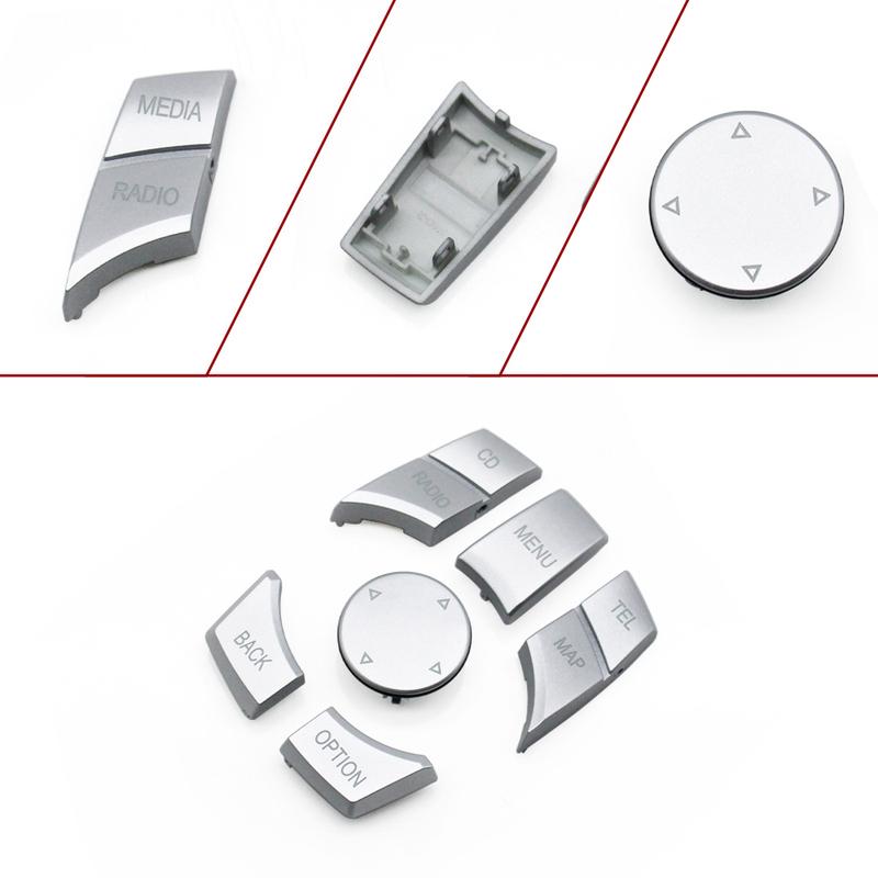Silver Car CIC IDrive Multimedia Control Button Cover For BMW 1 2 3 4 5 6 7 X3 X4 X5 X6 F20 F22 F30 F34 F36 F10 F02 F06 F25 F15