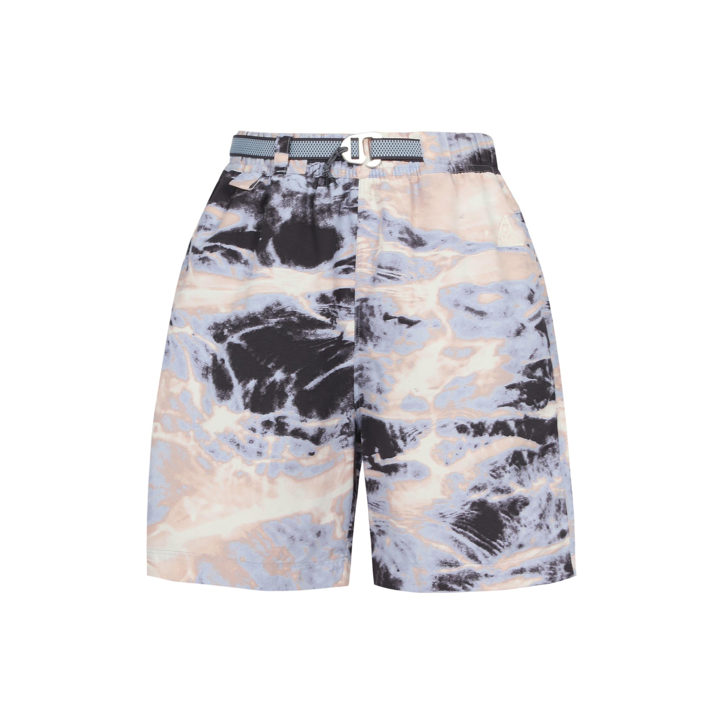 Nike ACG Allover Print Trail Shorts Pink Oxford Gridiron Cobalt Men s FB4199-601 S