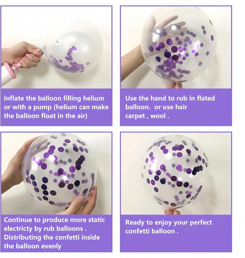 102 pieces of purple butterfly balloon set suitable for birthday party, wedding decoration, graduation decoration, summer outdoo