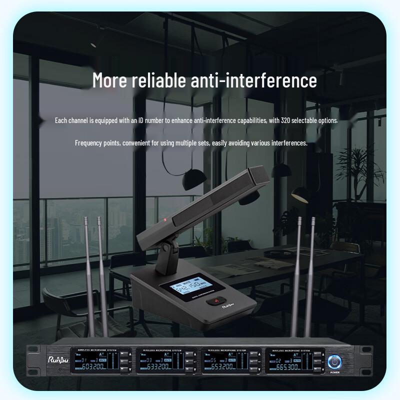 Runpu RP-SU34F Professional Wireless Conference Microphone System (CN version)