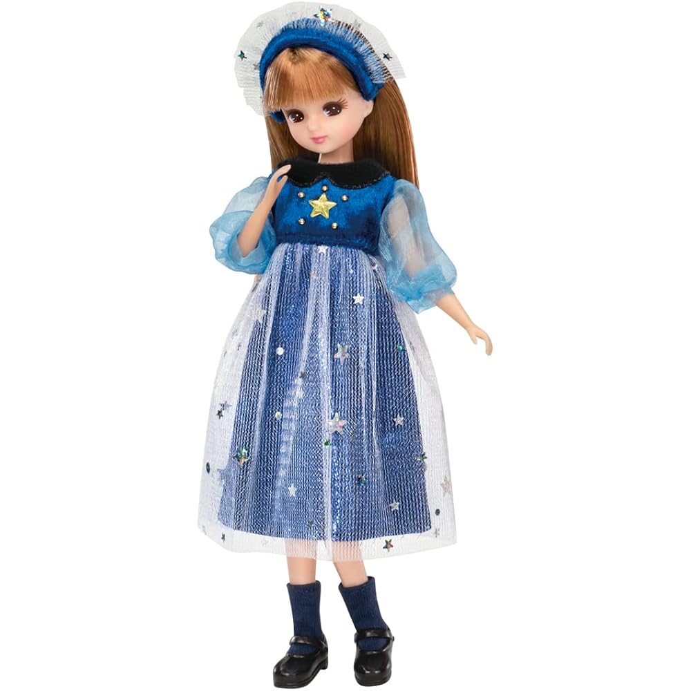 

Takara Tomy Licca-chan Dress LW-16 Starry Night Dress-Up Toy for Kids 3 Years and Up