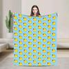 Cute Rubber Duck Plush Flannel Throw Blanket for Kids and Adults Soft Warm Bedspread for Couch Chair Quality Comforter