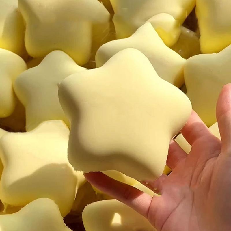 1Pcs Slow Rising Pinch Stress Relief Squeeze Toys Yellow Squishy Star Fidget Toy Sensory Soft Slow Rebound Decompression Toy
