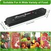 Portable Vacuum Sealer Machine Automatic Food Saver with 15 Bags Compact Kitchen Storage Essential