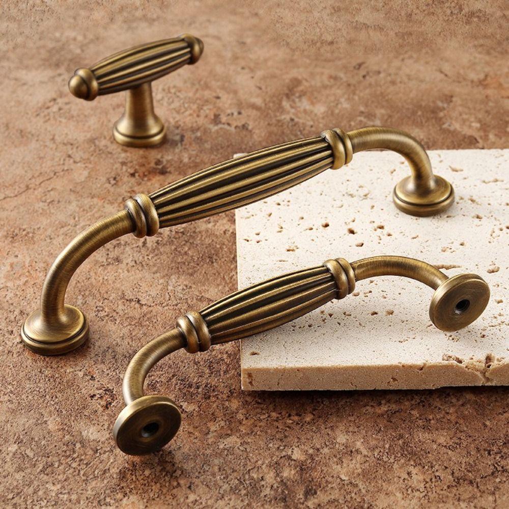 American Vintage Drawer Pulls Nordic Style Long Handles Vintage Furniture Handles Kitchen Cabinet