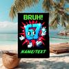1PC Custom Name "80s Retro Vibes" Beach Towel Highly Absorbent And Sand-Resistant Towel for Swimming, Pool, Yoga, And Travel Lightweight