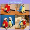 Plush Parrot Cartoon Toy With Pp Cotton Fill For Childrens Gift And Desktop Decor