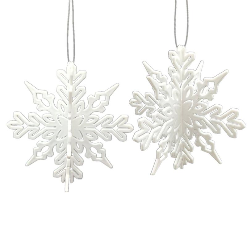 Christmas Snowflake Pendant Pack of 10 for Creative Ornament Living Room Decorat