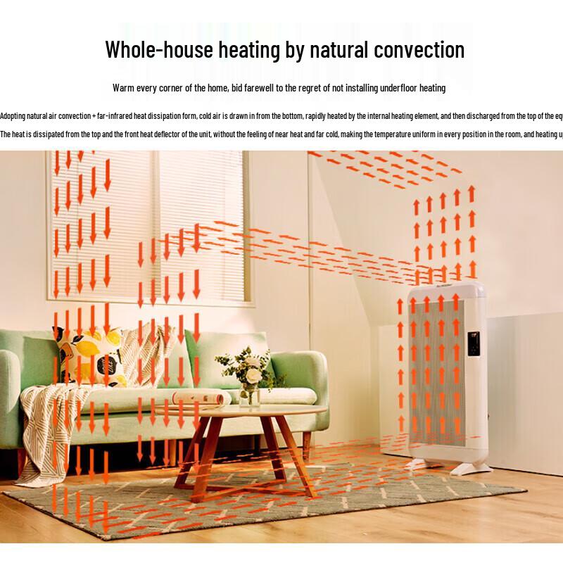 ILVSD QL26E 2600W Floor-Standing Electric Heater