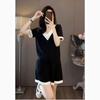 Plus Size Summer 2026 Casual Sportswear: Loose Short Sleeve Two-Piece Shorts Set