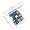Riser Card PCI-E USB3.0 Port Multiplier Express PCIe 1 To 4 PCI-E
