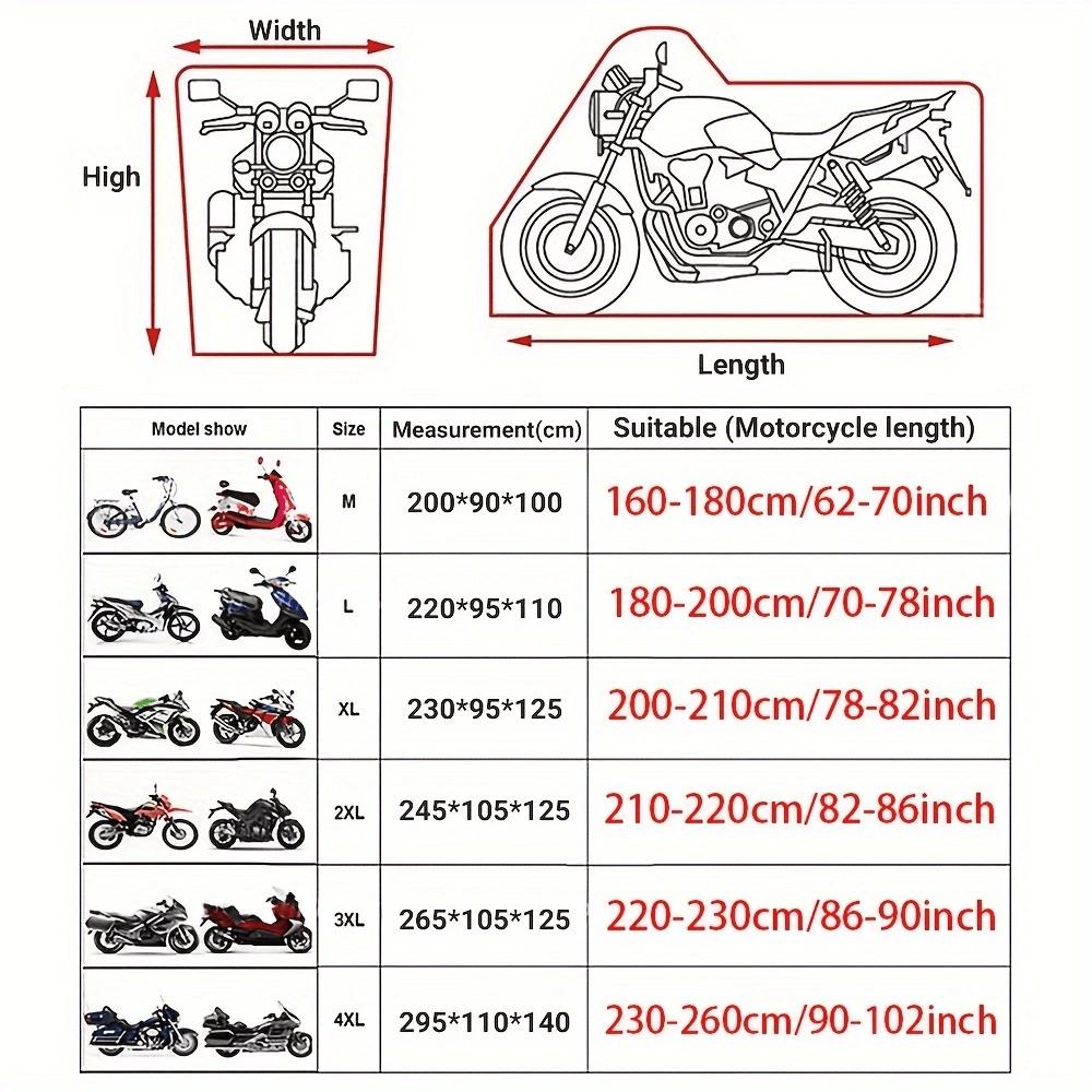 This Is a High-Quality All-Season Motorcycle Cover Designed to Fit Most Bikes. It Features Reinforced Stitching And Is Scratch-Resistant, Providing Pr