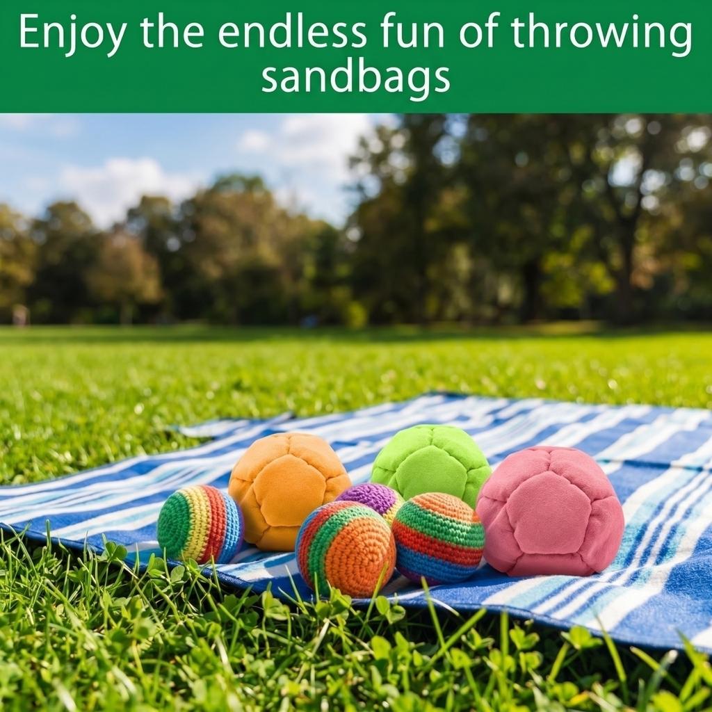 Soft Fabric Hacky Sack Footbag for Adults Boys Girls Outdoor Sports and Recreational Activities Durable Construction