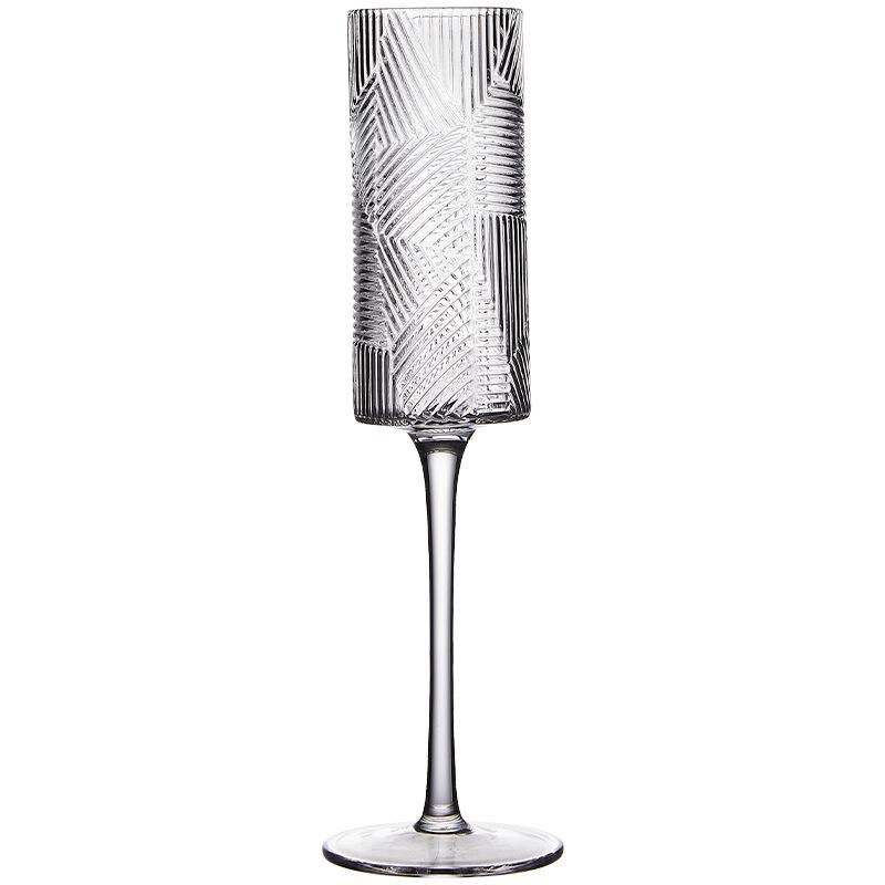 Creative Bar Tall Crystal Champagne Glass Gift Box Set Sparkling Wine Glass Cocktail Glass Household Wine Glass