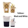 Cute Large Capacity Retractable Pencil Case Kawaii Pen Box Girls Cosmetic Storage Bag Stationery School Office Supplies