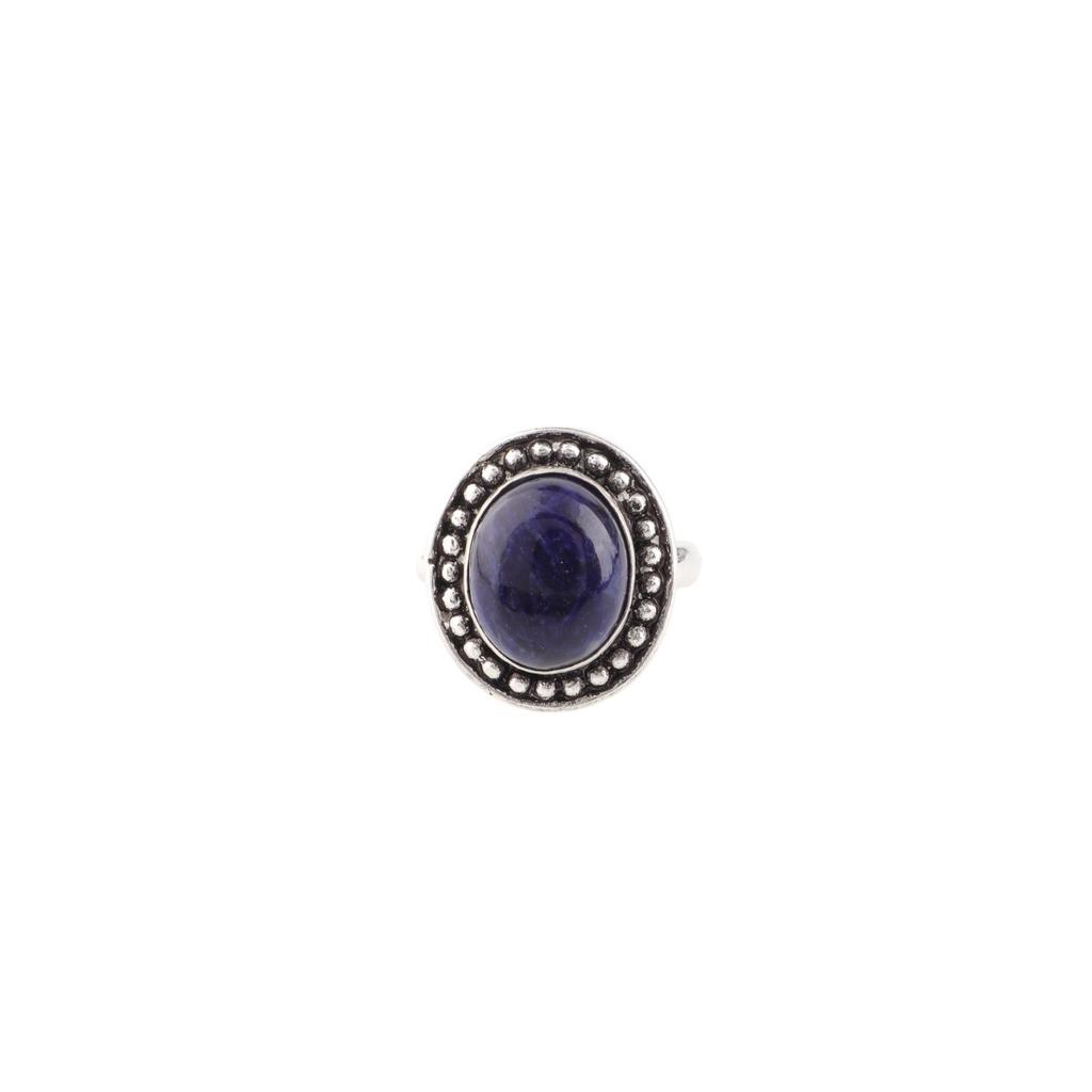 Natural Sodalite Gemstone 925 Sterling Silver Handmade Jewelry Partywear Ring RR-62-29