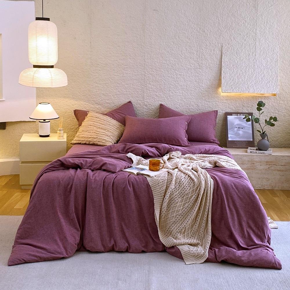 Stone Wash Percale Cotton Turquoise Duvet Cover Set Single Twin Full Queen King Bed