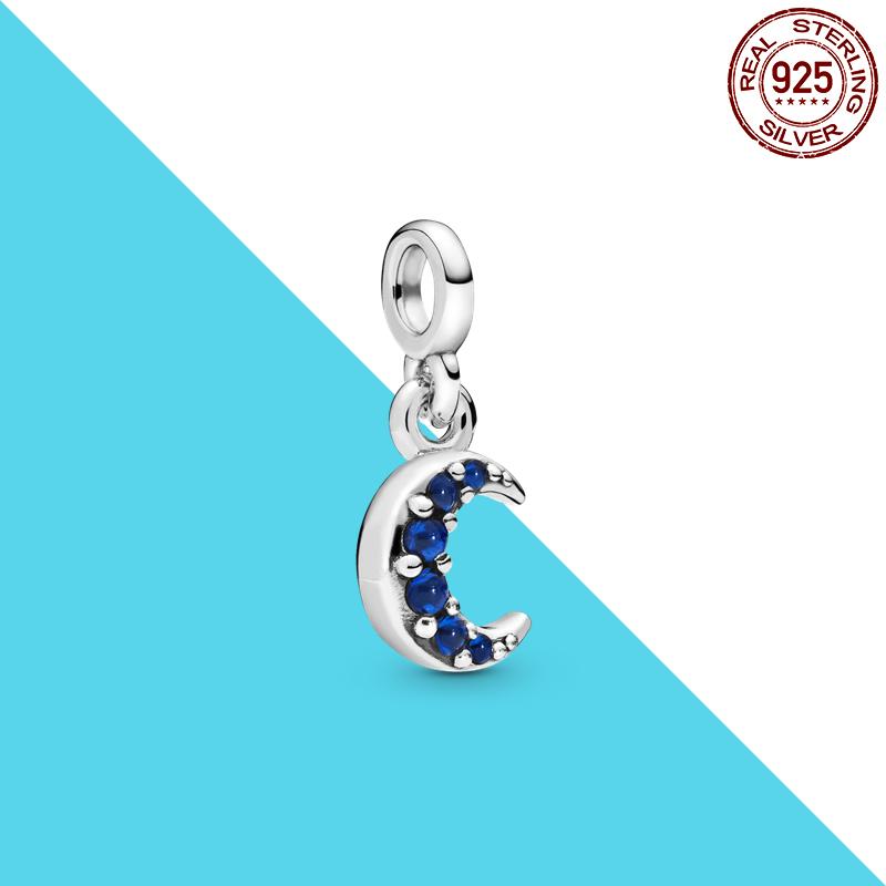 925 Silver Me Series Eye Medallion Pendant Charms for Bracelet Necklace DIY Link Earring Styling Two-ring Connector Jewelry