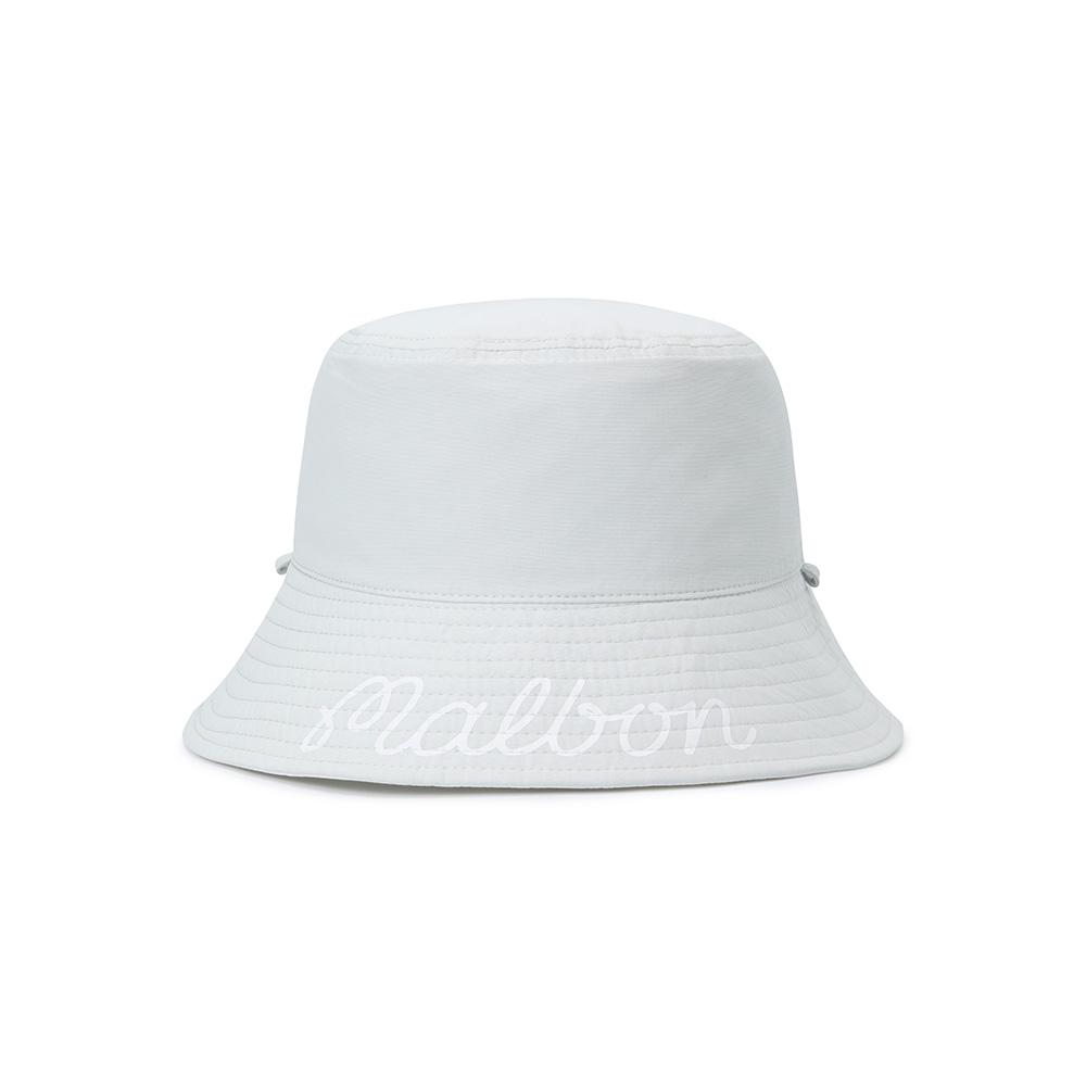 MALBON GOLF Wende-Eimerhut Off White