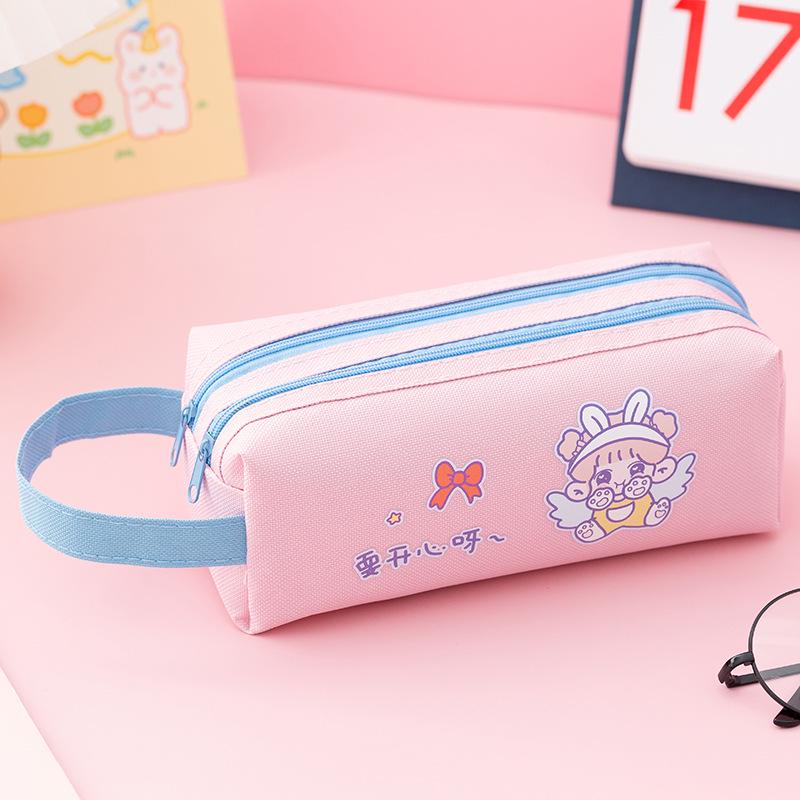 Large Capacity Cute Cartoon Pencil Case for Women - Custom Logo Printing Available