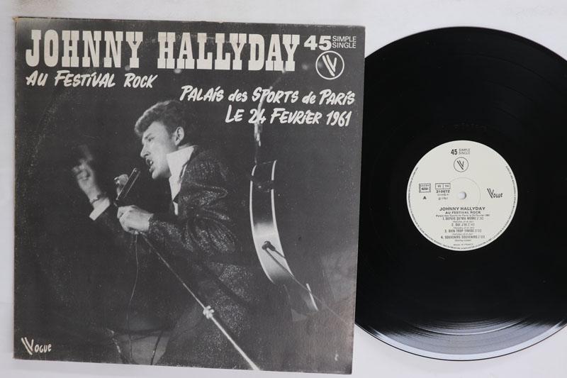 

LP Record JOHNNY HALLYDAY Au Festival Rock Palais Des Sport 310972 VOGUE 1983 France Rock Used
