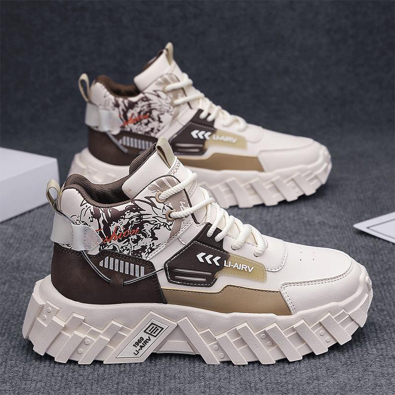 Shoes autumn new heightened thick-soled wear-resistant outdoor leisure sports senior dad shoes