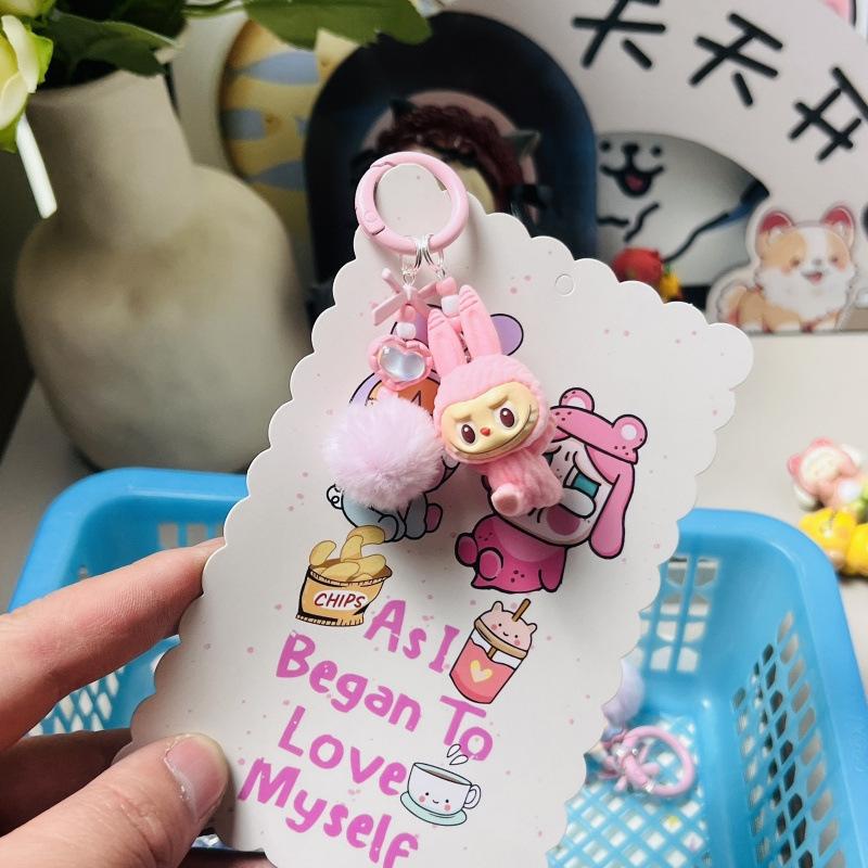 Mobile Phone Lanyard Keychain Cute Doll DIY Cartoon Cute Bag Pendant
