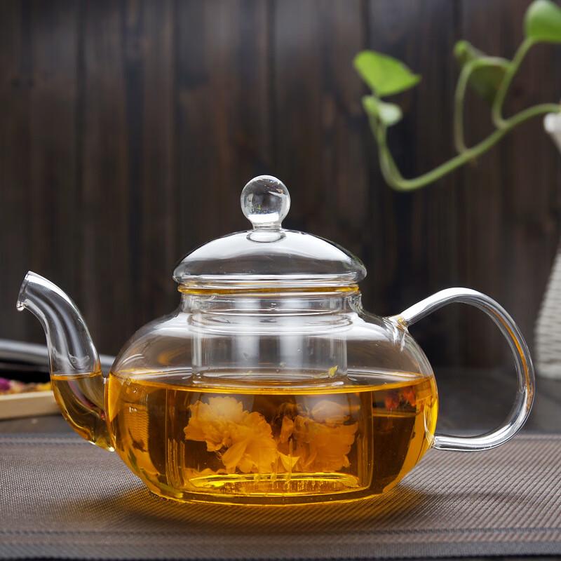 Shangqi Handmade Heat-Resistant Borosilicate Glass Teapot with Infuser