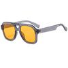 New fashion trend retro double beam large frame square sunglasses sunglasses