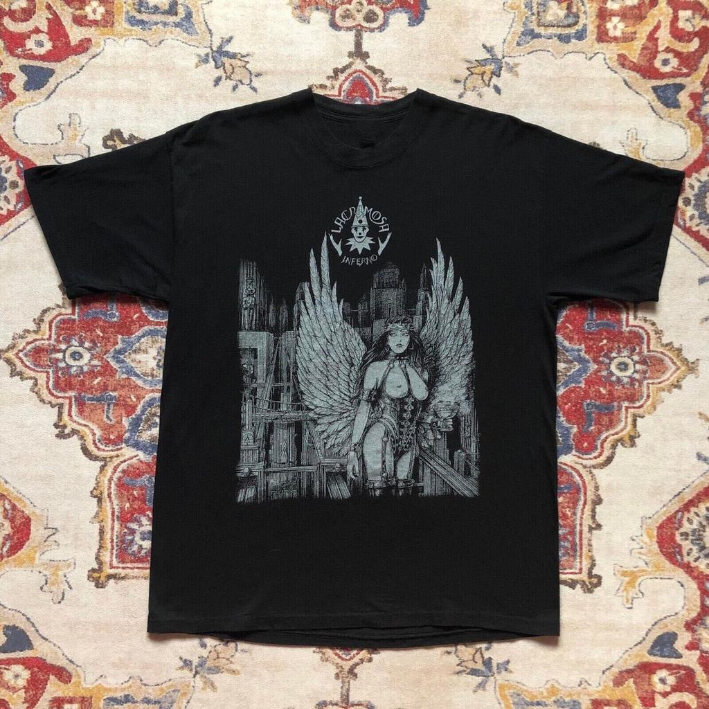 Vintage Lacrimosa Metal Band Gift For Fan Black S-2345XL Unisex T-shirt MO138