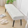 Polyester Elastic Bench Cover Stretch Flower Pattern Dining Bench Slipcover Removable Washable Bench Seat Cover Home Decor