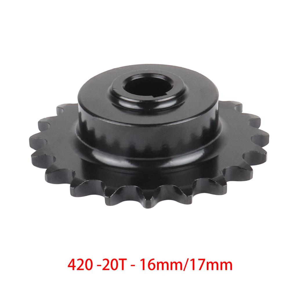 420 20T 16mm 17mm Lega di Acciaio Foro Pignone Anteriore Catena Per Coleman Trail CT200U Mini Bike ATV Accessori Motore Tosaerba