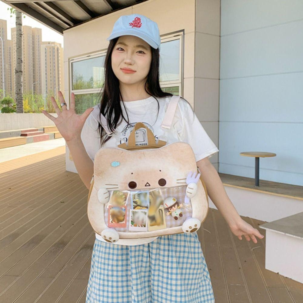 Idol Merchandise Storage Transparent Pocket Zipper Bag Fashion Backpacks  Outdoor